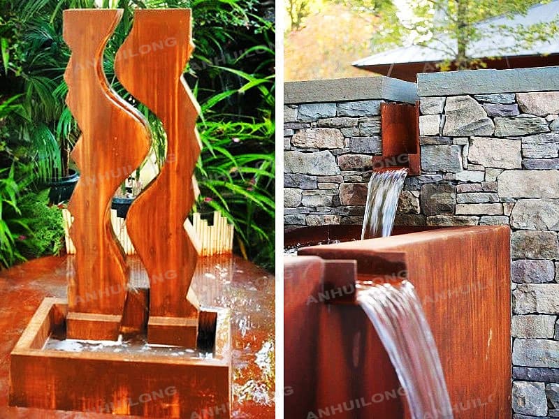 Cheap corten steel fountain manufacturer